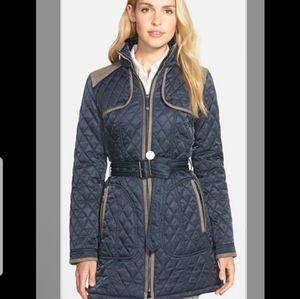 Vince Camuto Quilted women's jacket w/zip & belt L